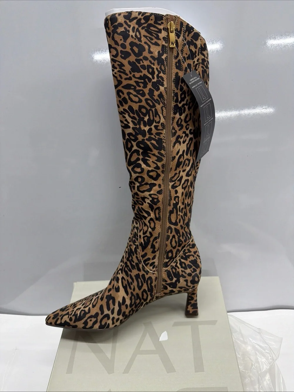 Deesha Knee-High Boot - Dark Brown Leopard Naturalizer